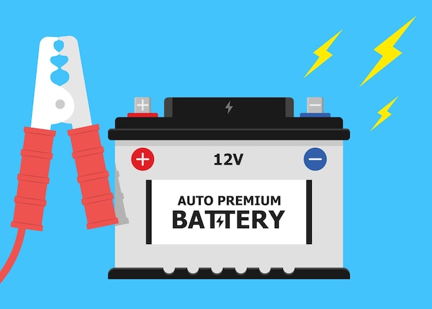 Auto battery charge car battery jumper power cables