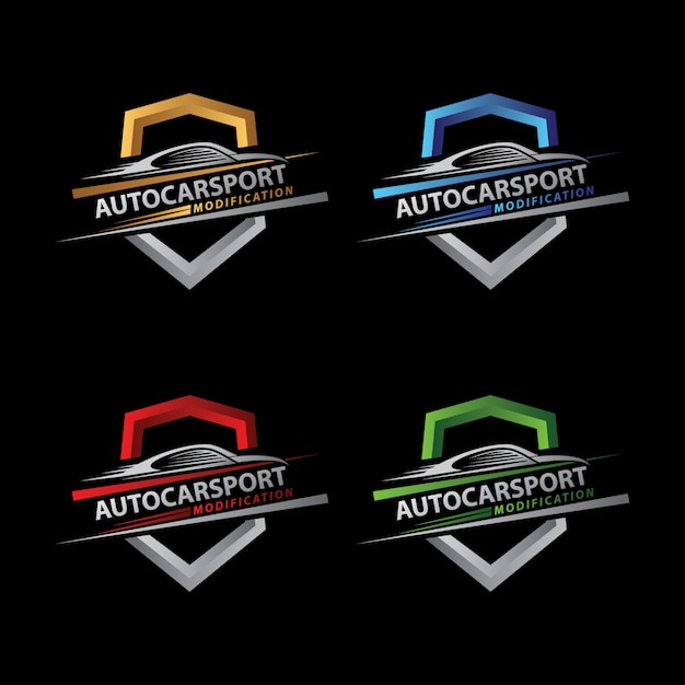 Auto car sport shield-logo