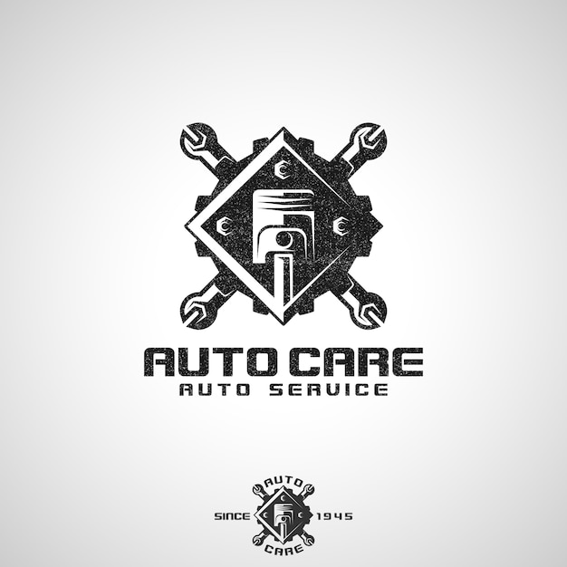 Auto care - Logo di assistenza automatica