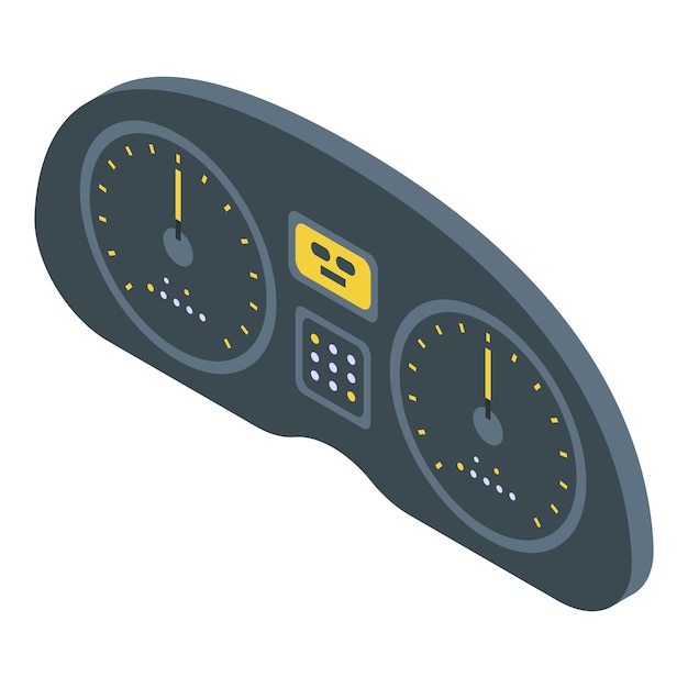 Auto dashboard pictogram Isometrisch van auto dashboard vector pictogram voor webdesign geïsoleerd op een witte achtergrond