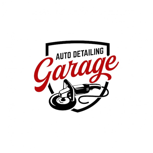 auto detailing logo polisher car vintage