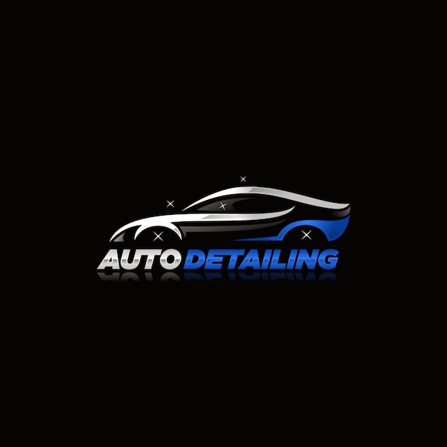 Vector auto detailing logo vector