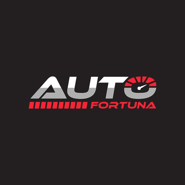 Vettore progettazione del logo auto fortuna