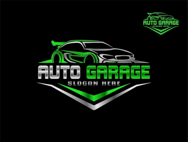 Auto garage premium logo embleem sjabloon modern ontwerp vector illustratie