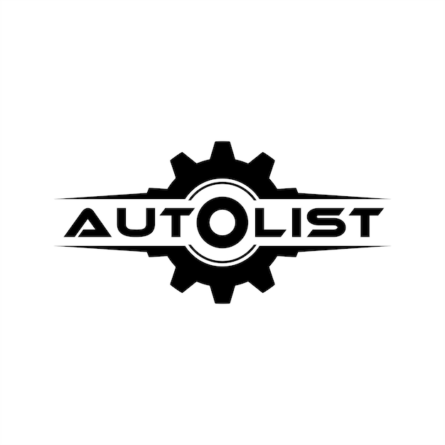 auto gear mechanics logo design vector