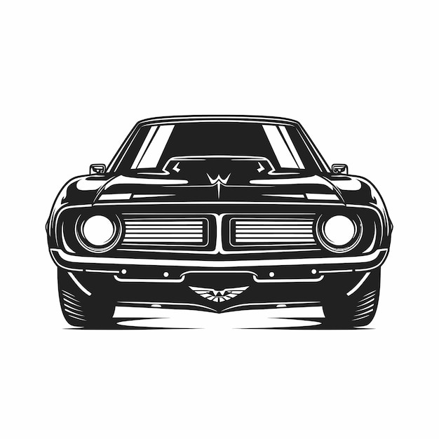 Vector auto illustratie tshirt ontwerp