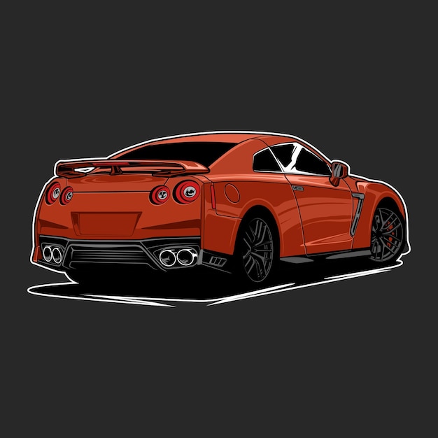 Vector auto illustratie voor conceptueel ontwerp