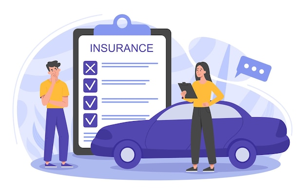 Auto insurance concept