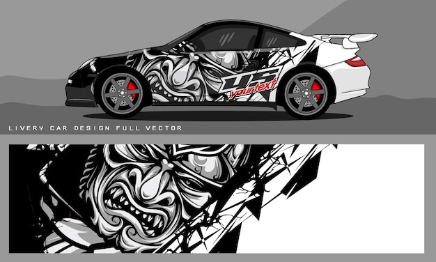 auto livery grafisch vector abstract grunge achtergrond ontwerp voor voertuig vinyl wrap en auto branding