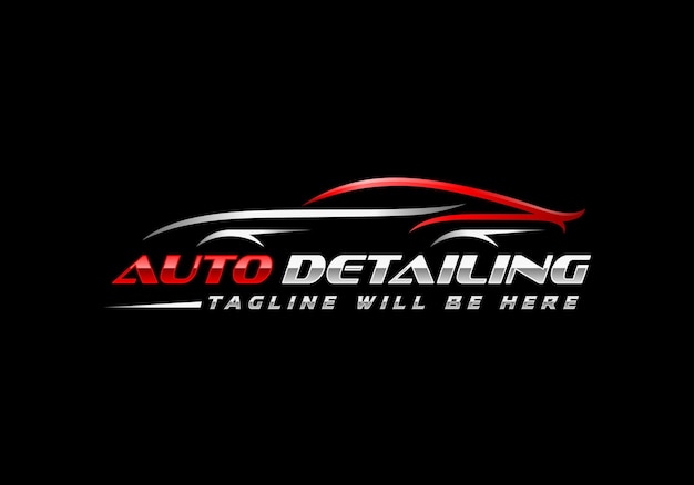 Vector auto logo automotive logo wasstraat logo auto detaillering logo sportwagen service logo auto logo