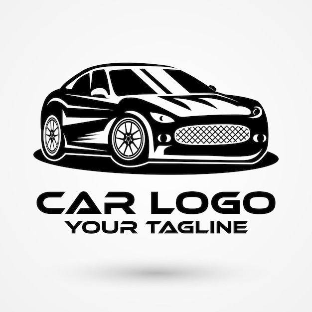 Auto Logo Ontwerp Auto Silhouet Auto vector