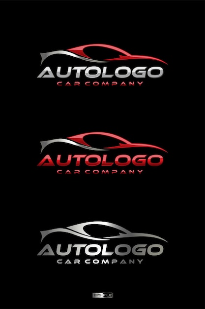 Auto logo with abstract icon