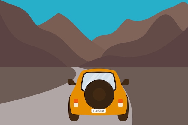 auto op de weg