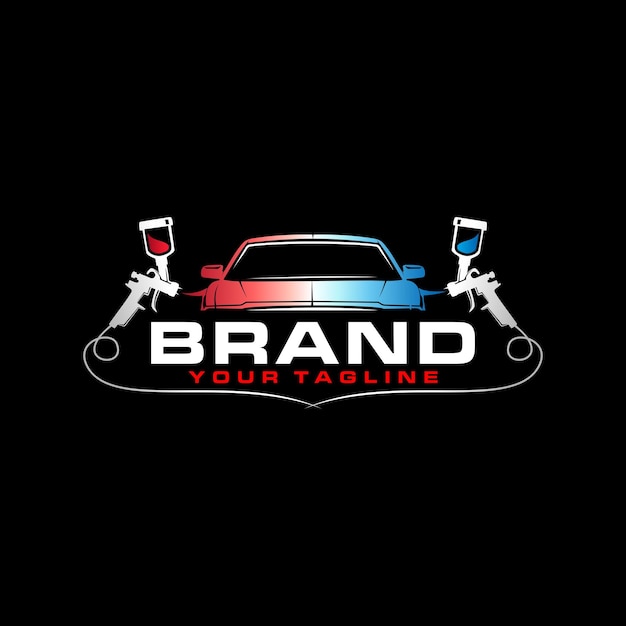 Auto paint car logo