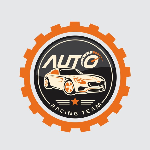 Vector auto racing logo