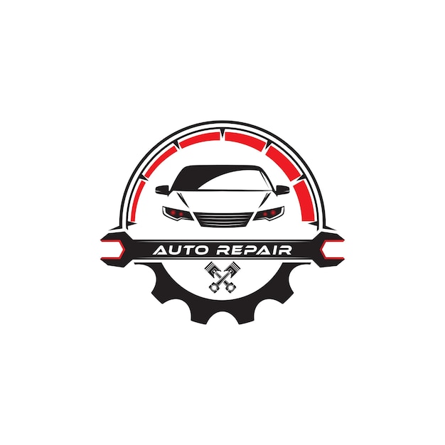 Vector auto reparatie auto service logo