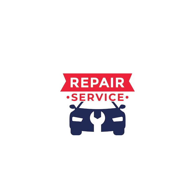 Auto reparatie service logo vector