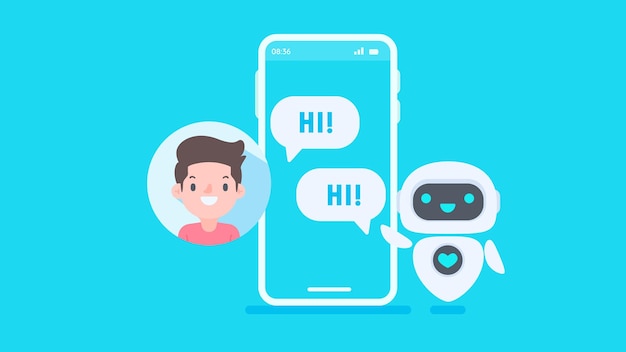 Auto reply system with intelligent robots provide information and help customers with problems