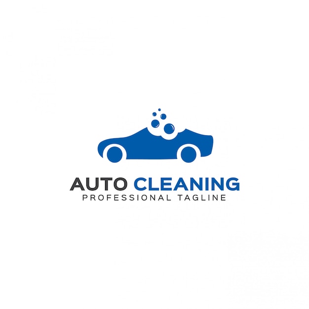 Auto schoonmaak logo sjabloon