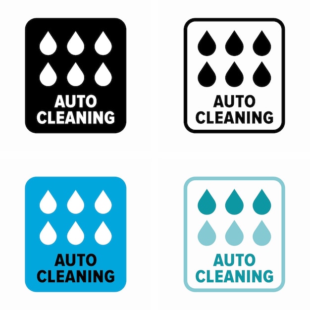 Auto self cleaning system sign