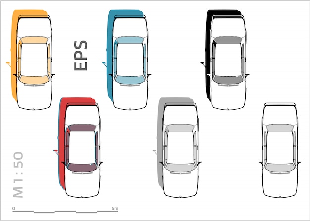 Vector auto set voor tekenen