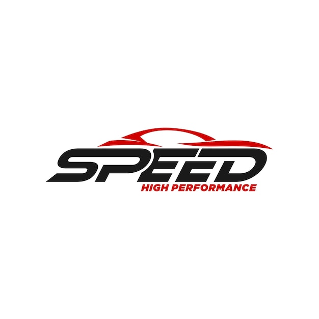 Design del logo dell'auto a velocità automatica