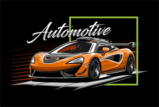 auto sport illustratie