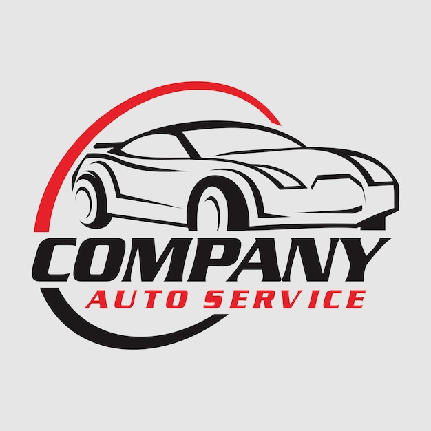 Vettore logo di trasporto del logo sportivo automobilistico