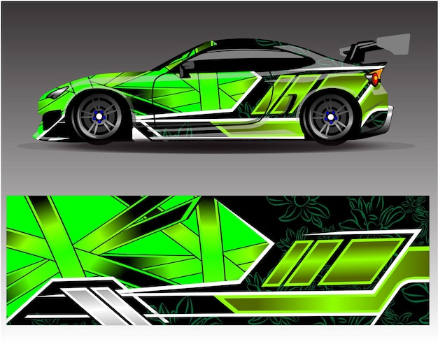 auto sticker ontwerp vector abstracte achtergrond voor voertuig vinyl wrap