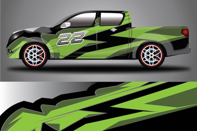 auto sticker vector wrap ilustration