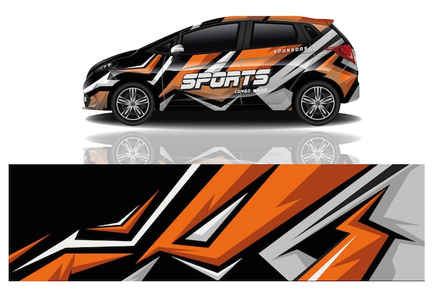 Auto sticker wrap ontwerp vector