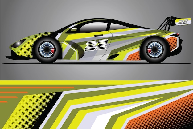 Auto sticker wrap ontwerp vector