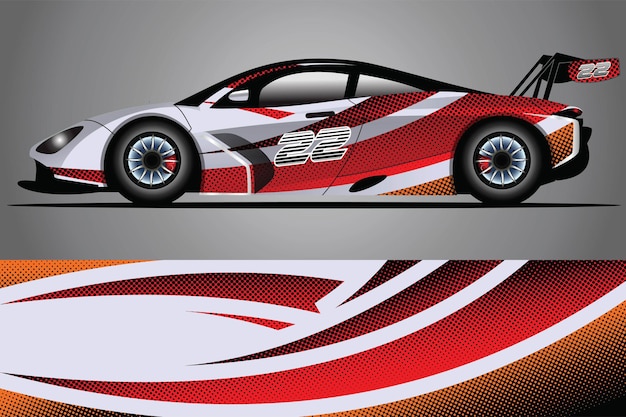 Auto sticker wrap ontwerp vector