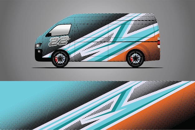 Auto sticker wrap ontwerp vector