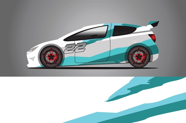 Auto sticker wrap ontwerp vector