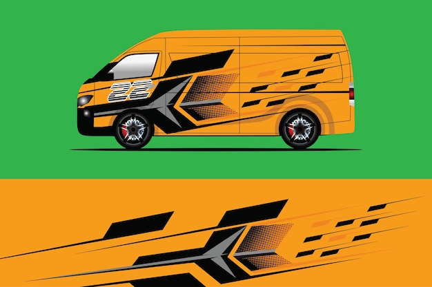 Auto sticker wrap ontwerp vector