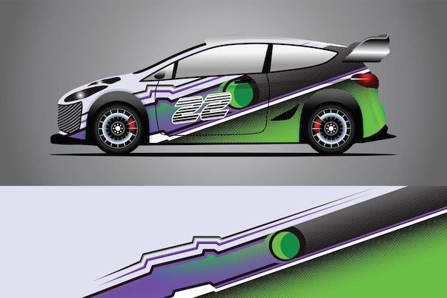 Auto sticker wrap ontwerp vector