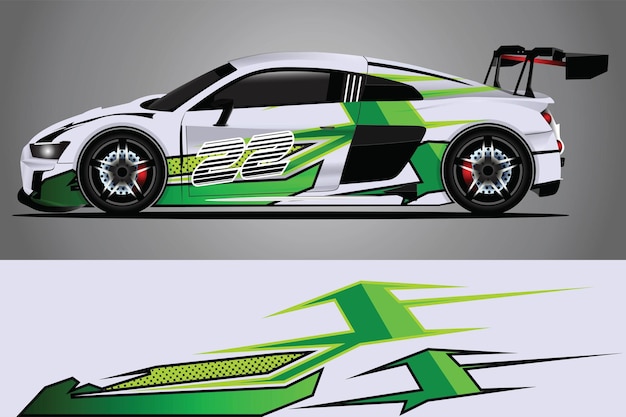 Auto sticker wrap ontwerp vector