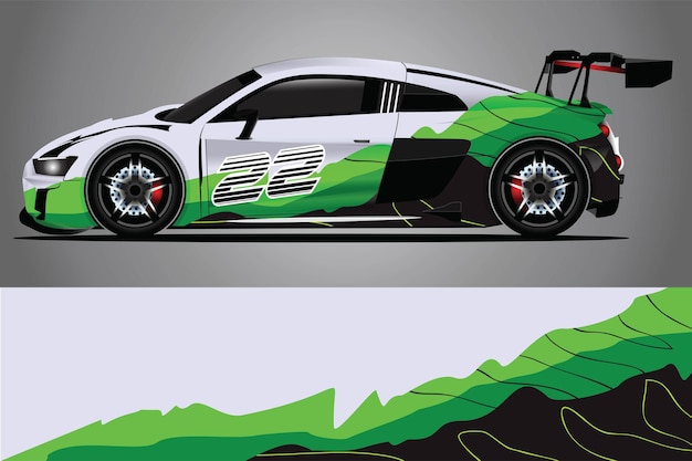 Auto sticker wrap ontwerp vector