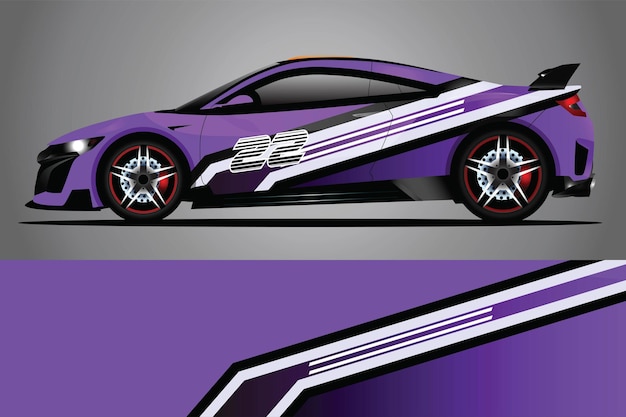 Auto sticker wrap ontwerp vector