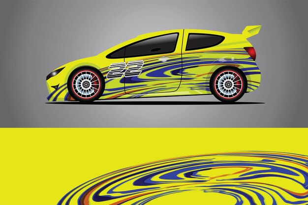 Auto sticker wrap ontwerp vector