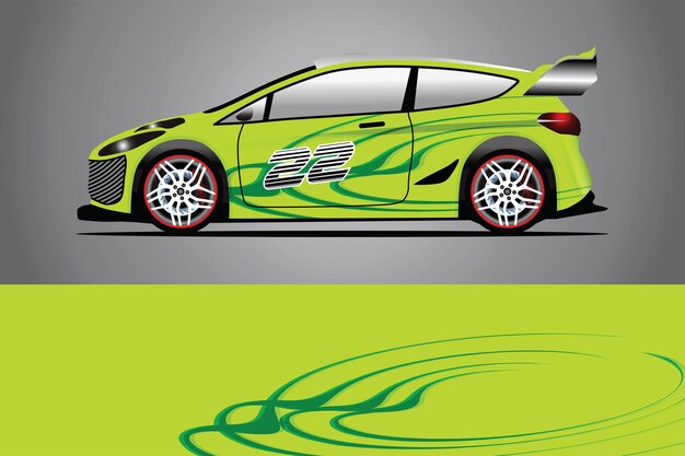 Auto sticker wrap ontwerp vector