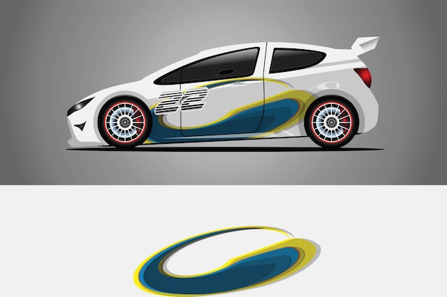 Auto sticker wrap ontwerp vector