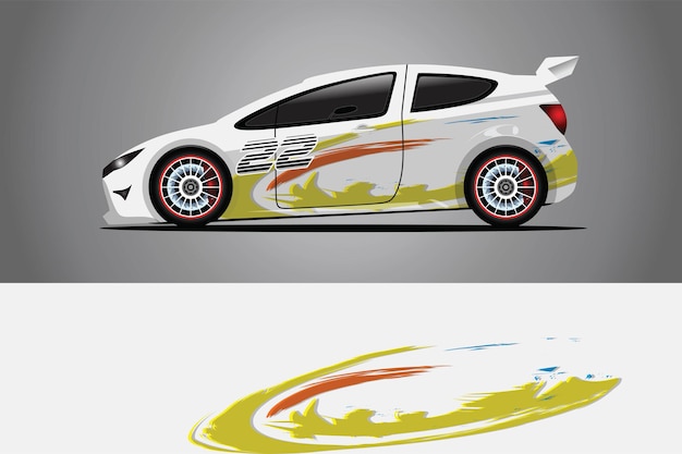 Auto sticker wrap ontwerp vector