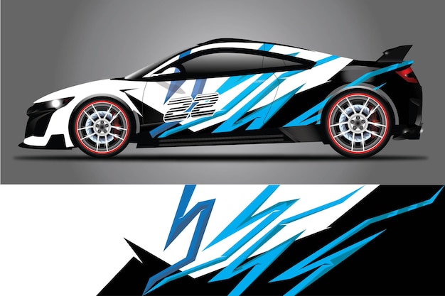 Auto Sticker Wrap Ontwerp Vector