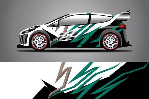 Auto Sticker Wrap Ontwerp Vector