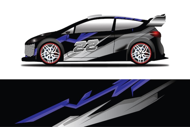 Auto Sticker Wrap Ontwerp Vector