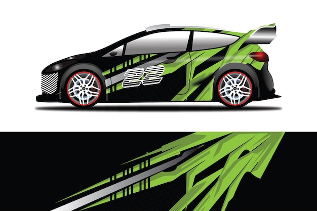 Auto Sticker Wrap Ontwerp Vector