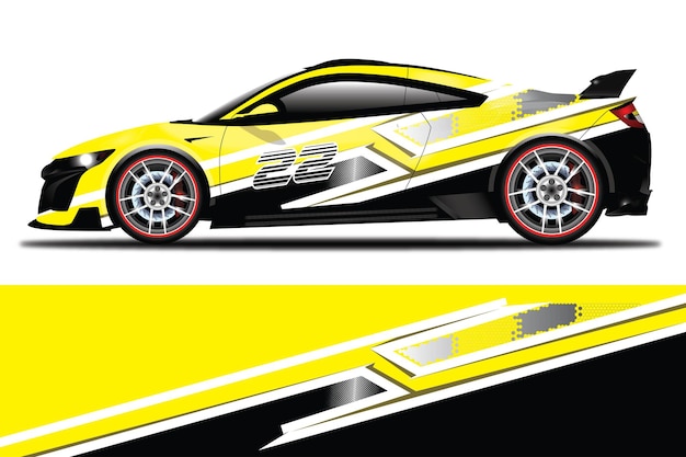 Auto sticker wrap ontwerp vector