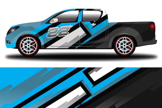 Auto sticker wrap ontwerp vector